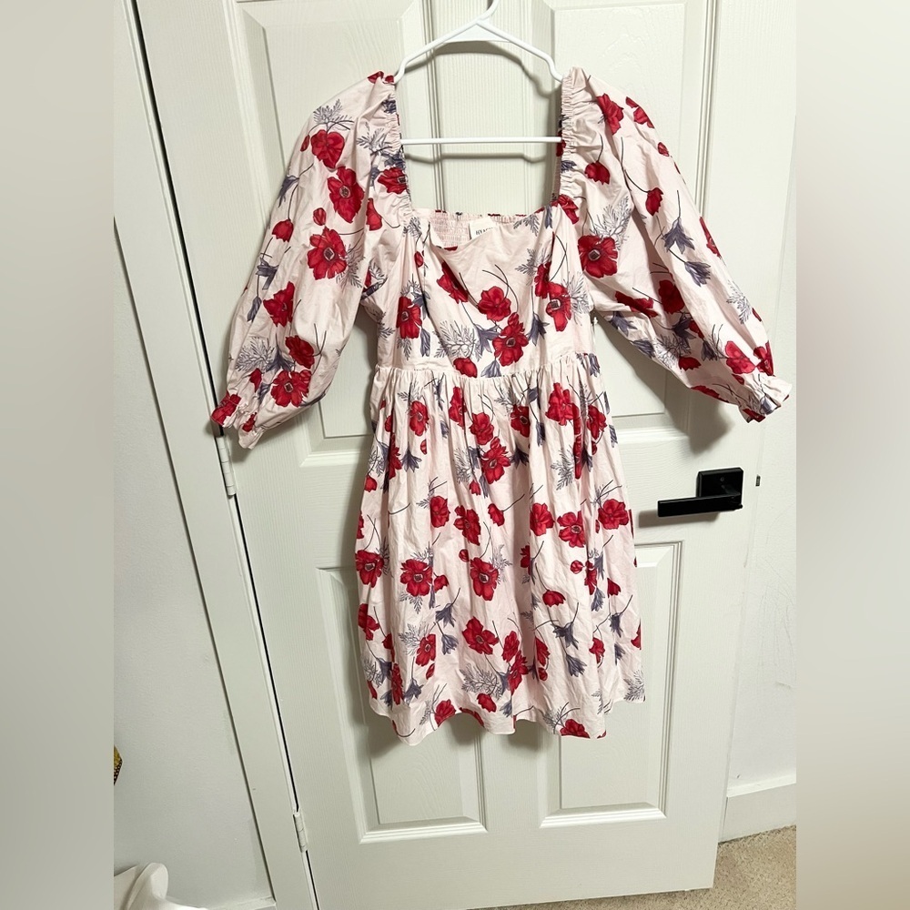 NWT Hyacinth House By Tuckernuck Square Neck Veronica Floral Cotton Dress large - Picture 3 of 10